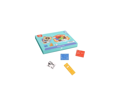 TOOKY TOY Układanka Magnetyczna Montessori Logiczna Puzzle Tetris Arka Noego 26 el.