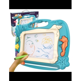 WOOPIE Znikopis Tablica Magnetyczna Kolorowa Stempelki Motyw Oceanu Zielony