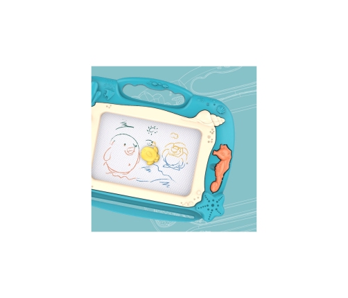 WOOPIE Znikopis Tablica Magnetyczna Kolorowa Stempelki Motyw Oceanu Zielony