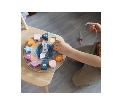 VIGA PolarB Sorter Kształtów Zegar nawlekanka Montessori