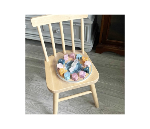 VIGA PolarB Sorter Kształtów Zegar nawlekanka Montessori