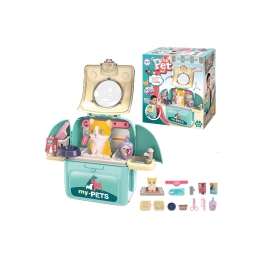 WOOPIE Kotek Przenośny Salon Piękoności 2w1 w Plecaku Transporter WOOPIE Kotek Przenośny Salon Piękoności 2w1 w Plecaku Transporter