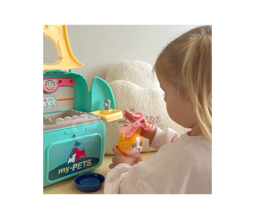 WOOPIE Kotek Przenośny Salon Piękoności 2w1 w Plecaku Transporter