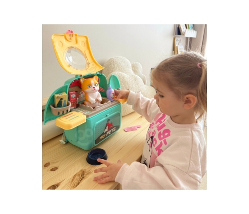 WOOPIE Kotek Przenośny Salon Piękoności 2w1 w Plecaku Transporter