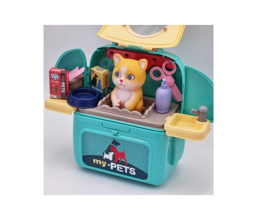 WOOPIE Kotek Przenośny Salon Piękoności 2w1 w Plecaku Transporter