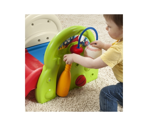 STEP2 Plac Zabaw Dla Dzieci Centrum Aktywności Zjeżdżalnia Koszykówka Baseball