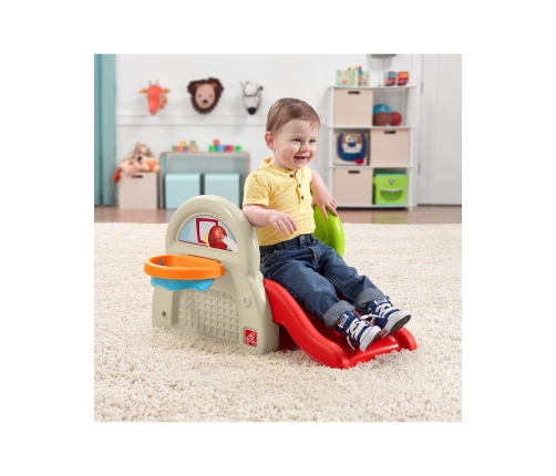 STEP2 Plac Zabaw Dla Dzieci Centrum Aktywności Zjeżdżalnia Koszykówka Baseball