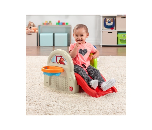 STEP2 Plac Zabaw Dla Dzieci Centrum Aktywności Zjeżdżalnia Koszykówka Baseball