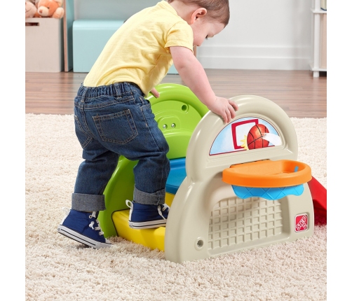 STEP2 Plac Zabaw Dla Dzieci Centrum Aktywności Zjeżdżalnia Koszykówka Baseball