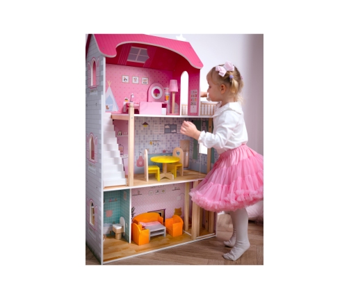 VIGA Duży Drewniany Domek dla Lalek