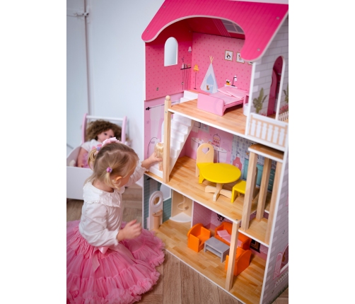 VIGA Duży Drewniany Domek dla Lalek