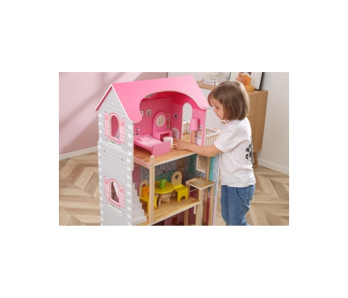 VIGA Duży Drewniany Domek dla Lalek