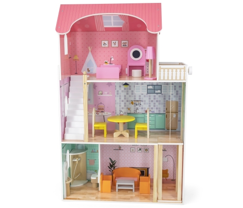 VIGA Duży Drewniany Domek dla Lalek