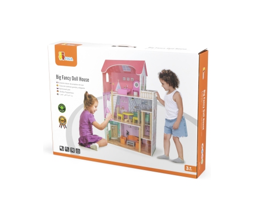 VIGA Duży Drewniany Domek dla Lalek
