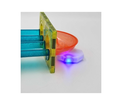 WOOPIE Klocki Magnetyczne Tor Kulkowy Świetlny 49 el.