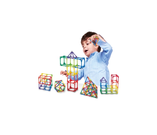 WOOPIE Klocki Magnetyczne Konstrukcyjne Układanka Kreatywna 110 el.