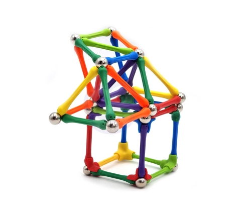 WOOPIE Klocki Magnetyczne Konstrukcyjne Układanka Kreatywna 110 el.