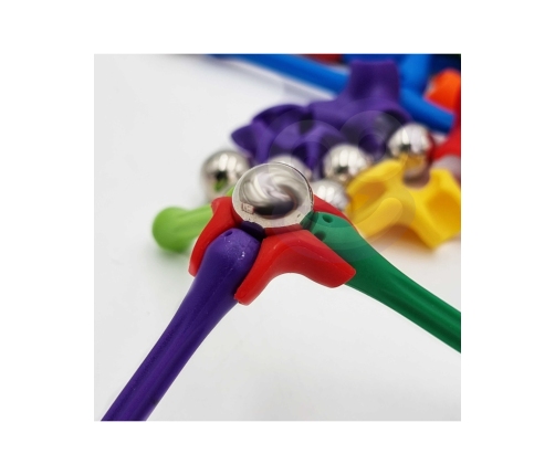 WOOPIE Klocki Magnetyczne Konstrukcyjne Układanka Kreatywna 110 el.