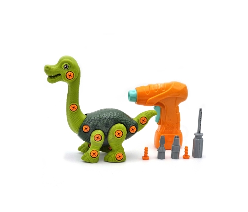 WOOPIE Dinozaur do Skręcania Zestaw Konstrukcyjny + Wiertarka 31 el.