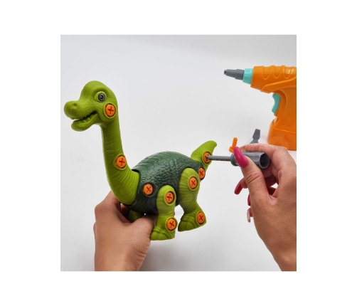 WOOPIE Dinozaur do Skręcania Zestaw Konstrukcyjny + Wiertarka 31 el.