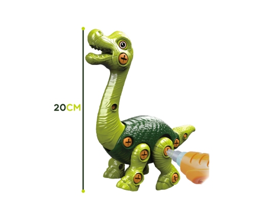 WOOPIE Dinozaur do Skręcania Zestaw Konstrukcyjny + Wiertarka 31 el.