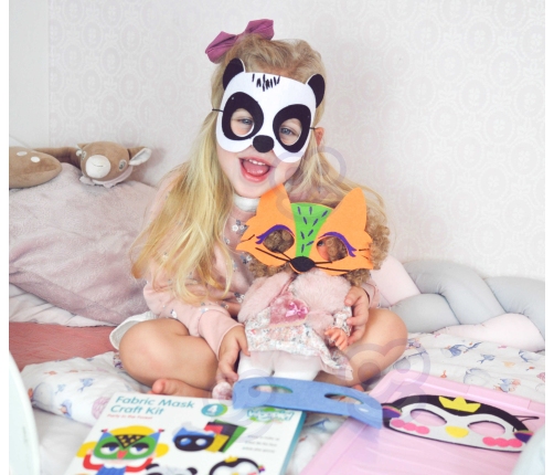 WOOPIE ART&FUN Zestaw Kreatywny Maski Filcowe Zrób to Sam 4 szt.