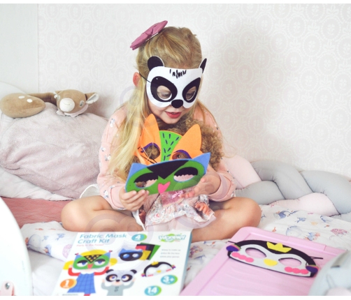 WOOPIE ART&FUN Zestaw Kreatywny Maski Filcowe Zrób to Sam 4 szt.