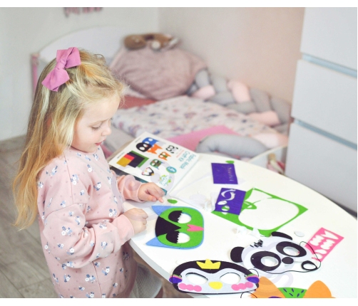 WOOPIE ART&FUN Zestaw Kreatywny Maski Filcowe Zrób to Sam 4 szt.