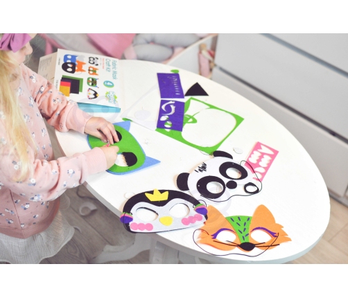 WOOPIE ART&FUN Zestaw Kreatywny Maski Filcowe Zrób to Sam 4 szt.