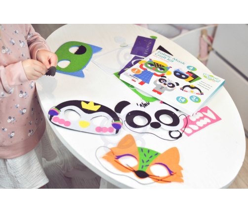 WOOPIE ART&FUN Zestaw Kreatywny Maski Filcowe Zrób to Sam 4 szt.