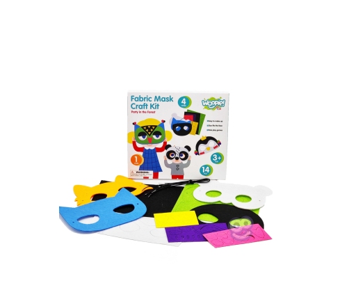 WOOPIE ART&FUN Zestaw Kreatywny Maski Filcowe Zrób to Sam 4 szt.