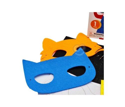 WOOPIE ART&FUN Zestaw Kreatywny Maski Filcowe Zrób to Sam 4 szt.