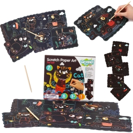 WOOPIE ART&FUN Zestaw Kreatywny Wydrapywanki dla Dzieci 7 el. WOOPIE ART&FUN Zestaw Kreatywny Wydrapywanki dla Dzieci 7 el.