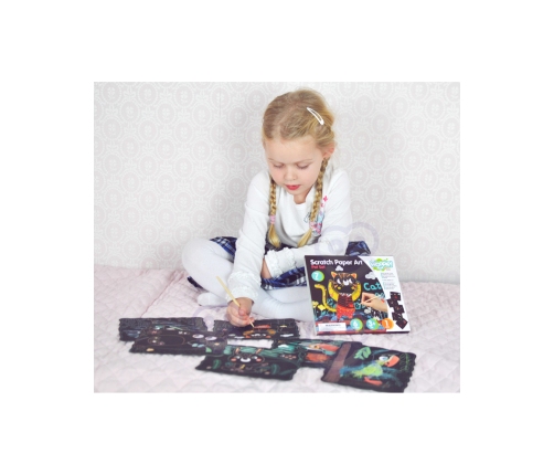 WOOPIE ART&FUN Zestaw Kreatywny Wydrapywanki dla Dzieci 7 el.