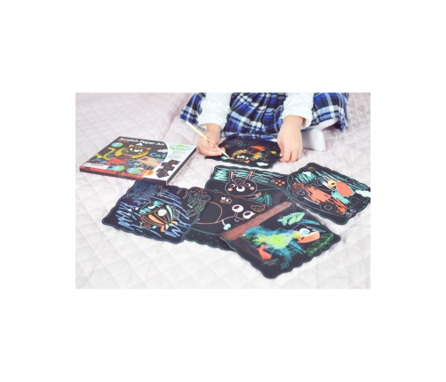 WOOPIE ART&FUN Zestaw Kreatywny Wydrapywanki dla Dzieci 7 el.