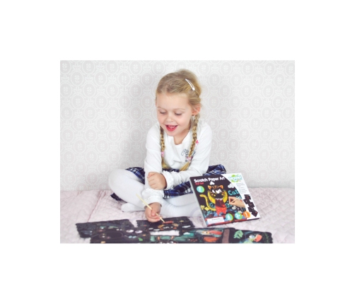 WOOPIE ART&FUN Zestaw Kreatywny Wydrapywanki dla Dzieci 7 el.