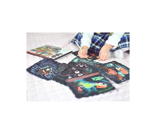 WOOPIE ART&FUN Zestaw Kreatywny Wydrapywanki dla Dzieci 7 el.