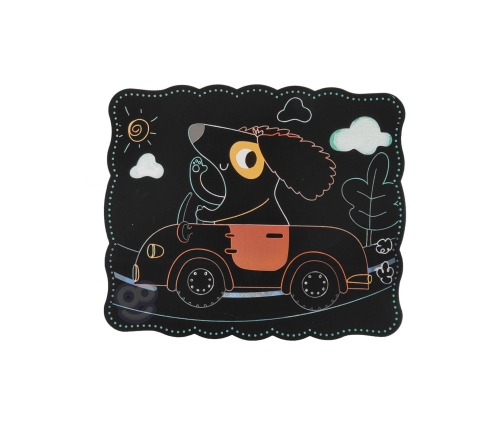 WOOPIE ART&FUN Zestaw Kreatywny Wydrapywanki dla Dzieci 7 el.