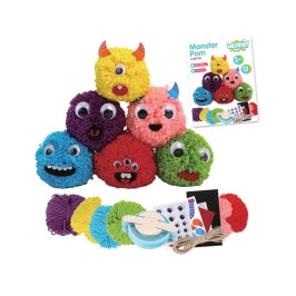 WOOPIE ART&FUN Zestaw Kreatywny Zrób Potworka Monster Pom