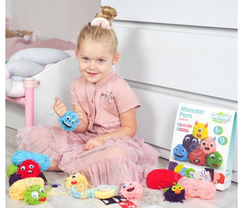 WOOPIE ART&FUN Zestaw Kreatywny Zrób Potworka Monster Pom