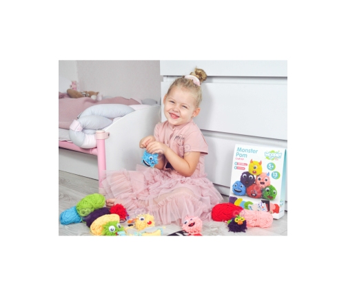 WOOPIE ART&FUN Zestaw Kreatywny Zrób Potworka Monster Pom