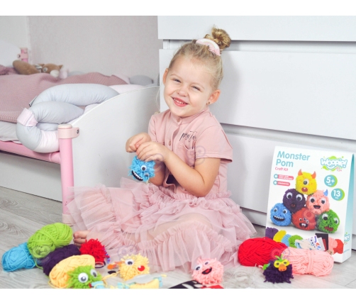 WOOPIE ART&FUN Zestaw Kreatywny Zrób Potworka Monster Pom