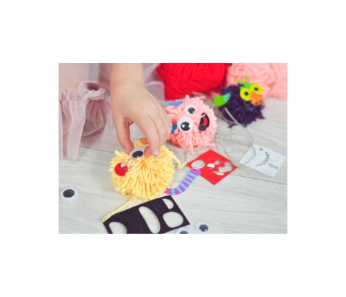 WOOPIE ART&FUN Zestaw Kreatywny Zrób Potworka Monster Pom