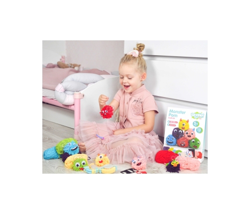 WOOPIE ART&FUN Zestaw Kreatywny Zrób Potworka Monster Pom