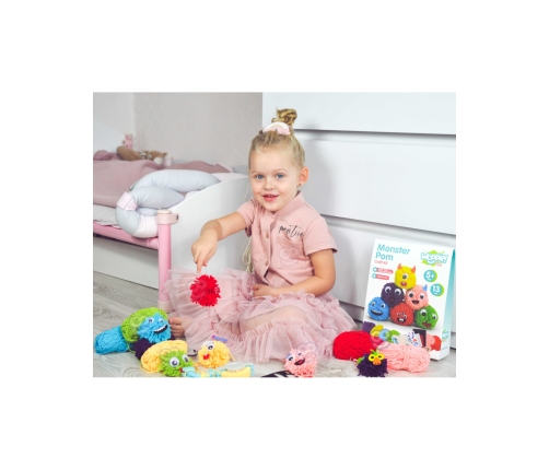 WOOPIE ART&FUN Zestaw Kreatywny Zrób Potworka Monster Pom