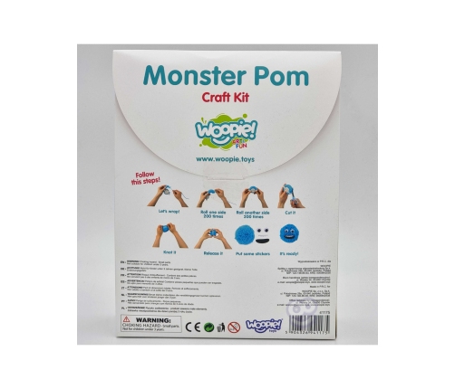 WOOPIE ART&FUN Zestaw Kreatywny Zrób Potworka Monster Pom