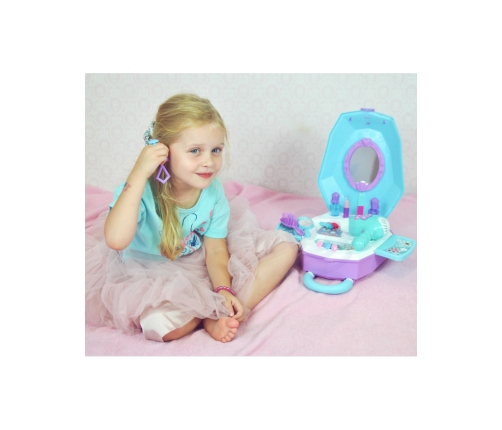 WOOPIE Toaletka dla Dziewczynki 2w1 Salon Piękności w Walizce