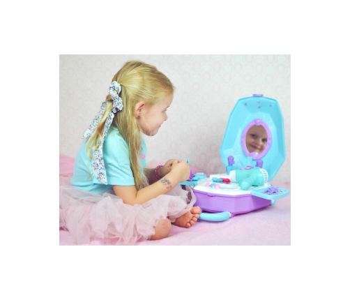 WOOPIE Toaletka dla Dziewczynki 2w1 Salon Piękności w Walizce