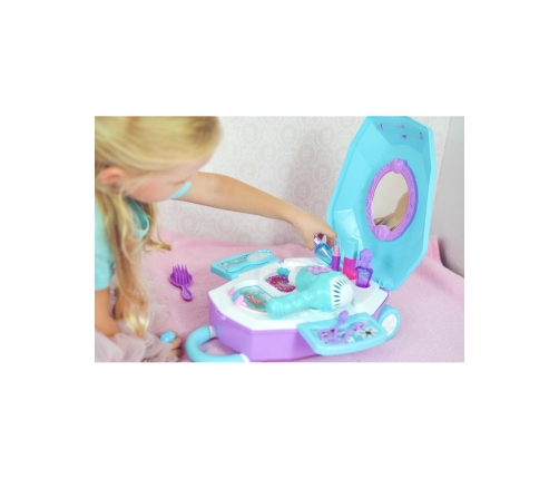 WOOPIE Toaletka dla Dziewczynki 2w1 Salon Piękności w Walizce