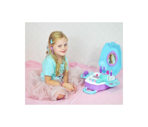 WOOPIE Toaletka dla Dziewczynki 2w1 Salon Piękności w Walizce